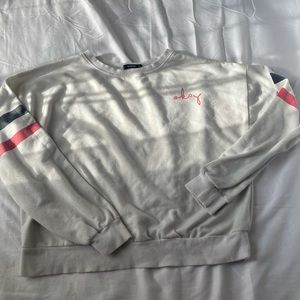 White “okay” Crewneck